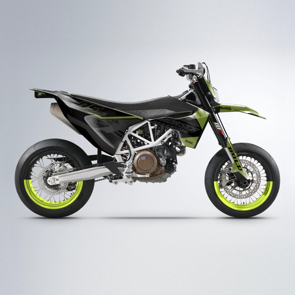 FACTORY Husqvarna 701 supermoto graphics kit in Olive