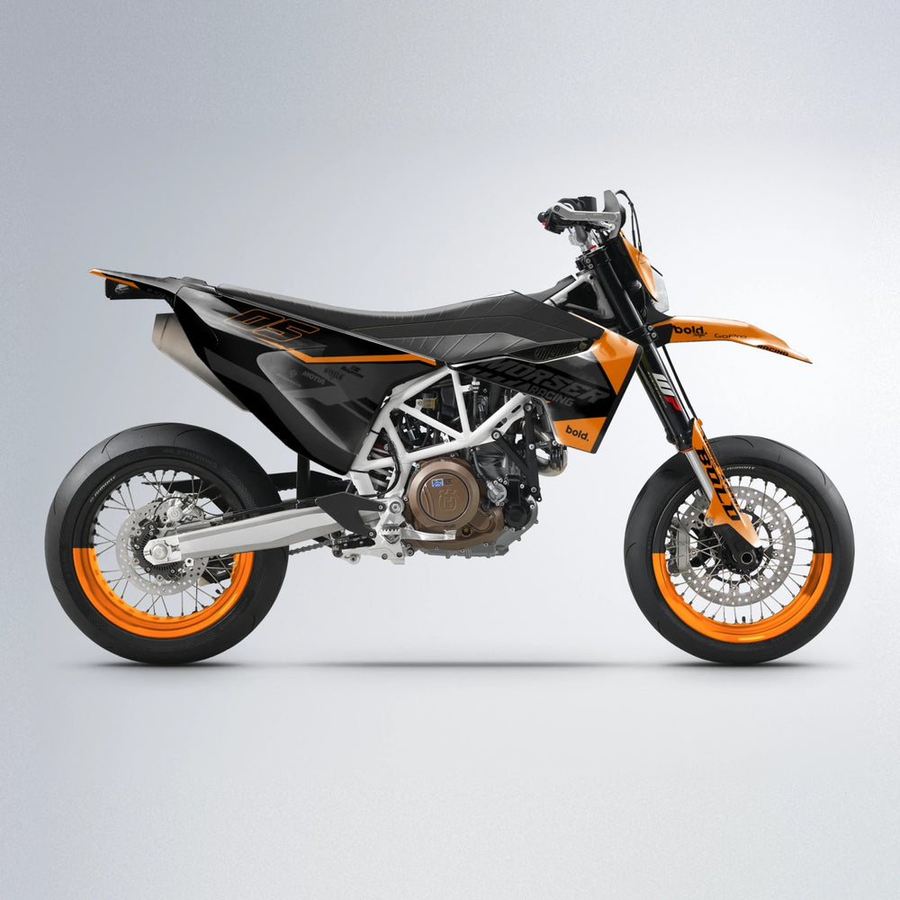 FACTORY Husqvarna 701 supermoto graphics kit in Orange