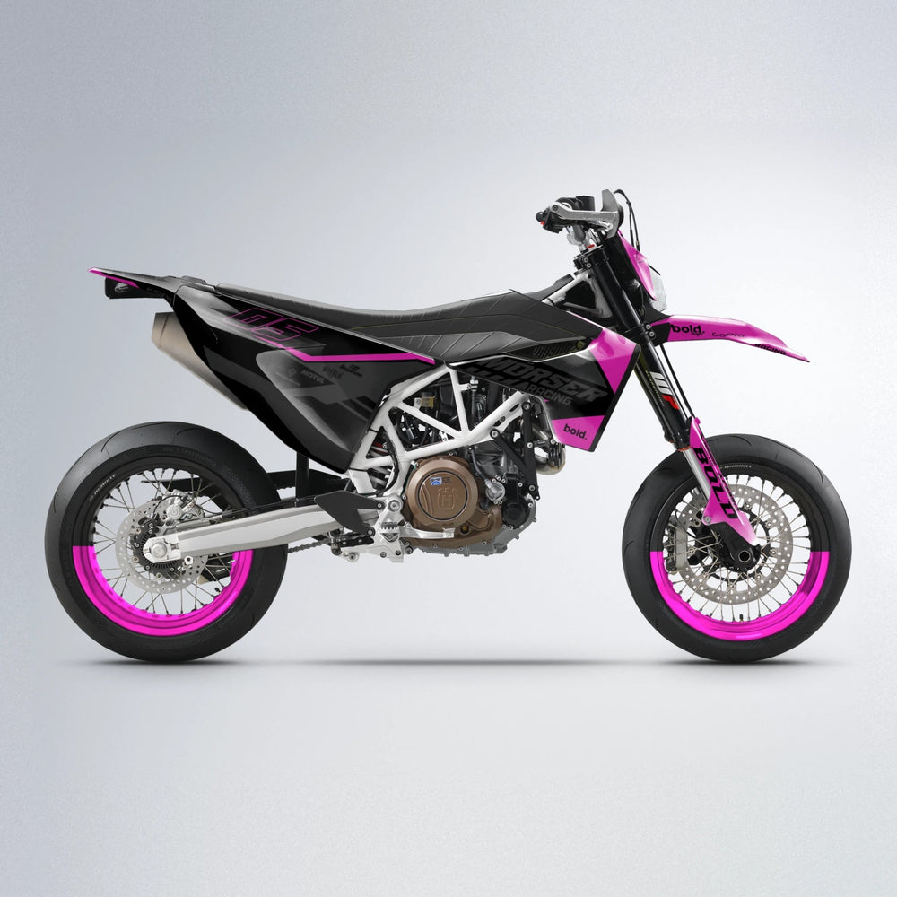 FACTORY Husqvarna 701 supermoto graphics kit in Pink