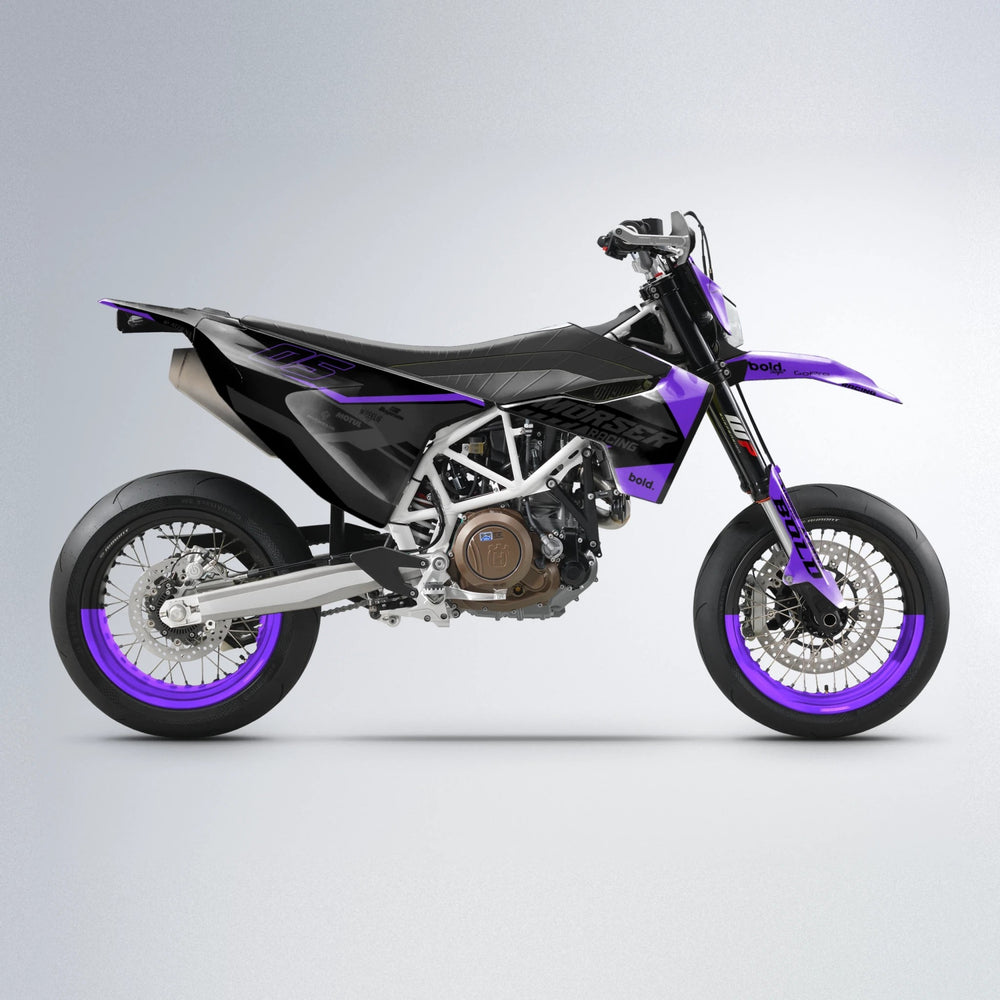 FACTORY Husqvarna 701 supermoto graphics kit in Purple