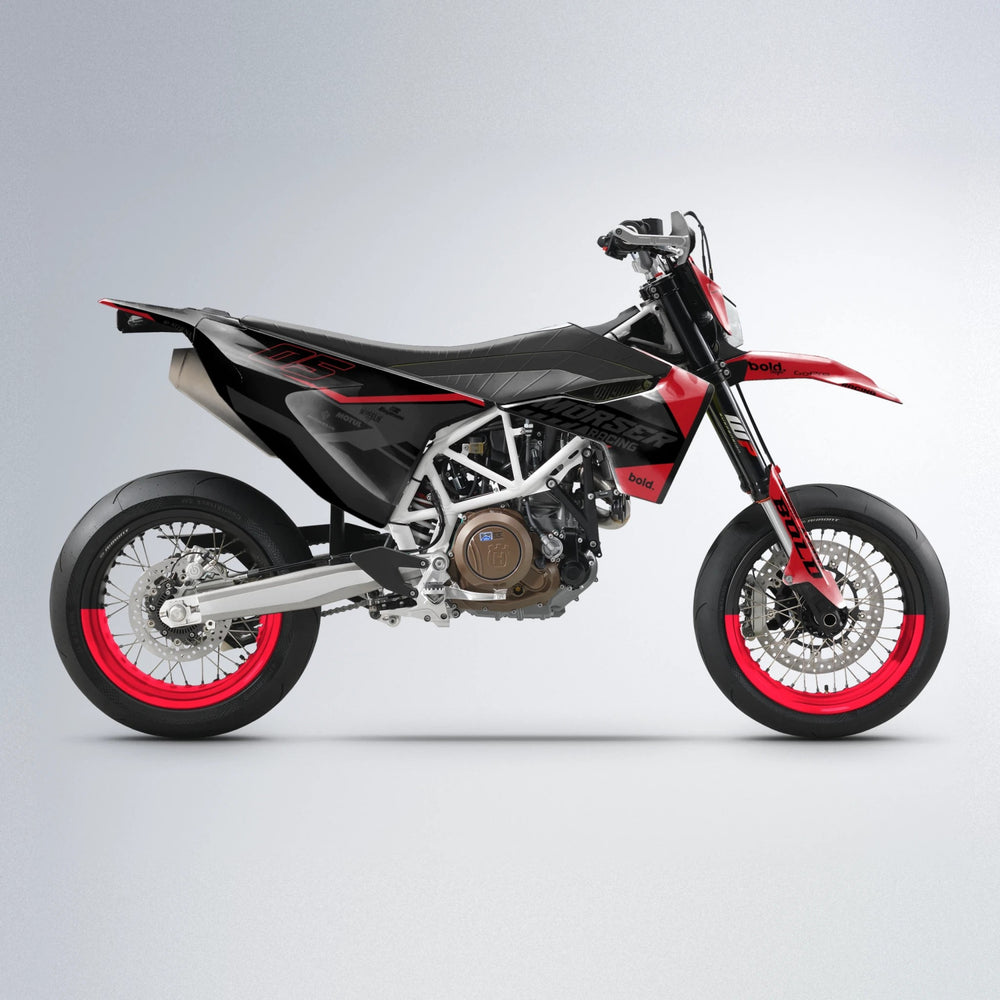 FACTORY Husqvarna 701 supermoto graphics kit in Red