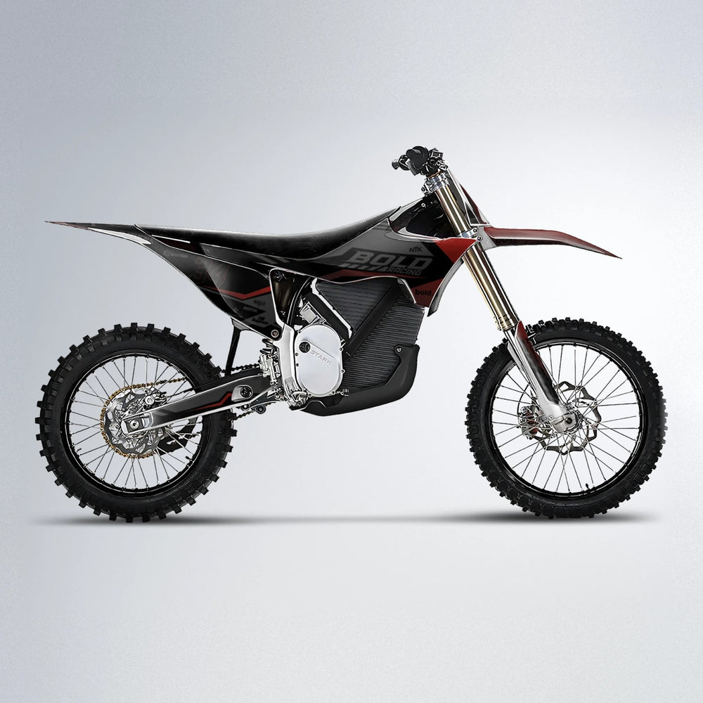 FACTORY Stark Varg MX motocross graphics kit in Black & Red