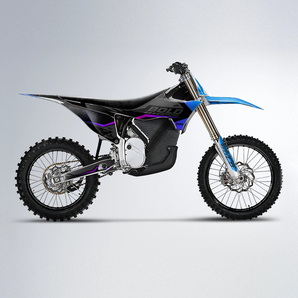 FACTORY Stark Varg MX motocross graphics kit in Blue Purple Fade