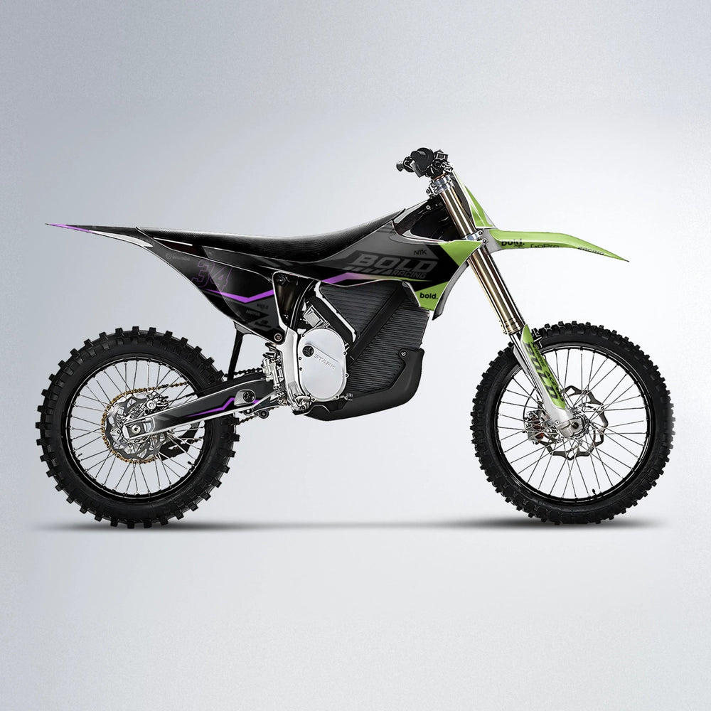 FACTORY Stark Varg MX motocross graphics kit in Purple & Yellow