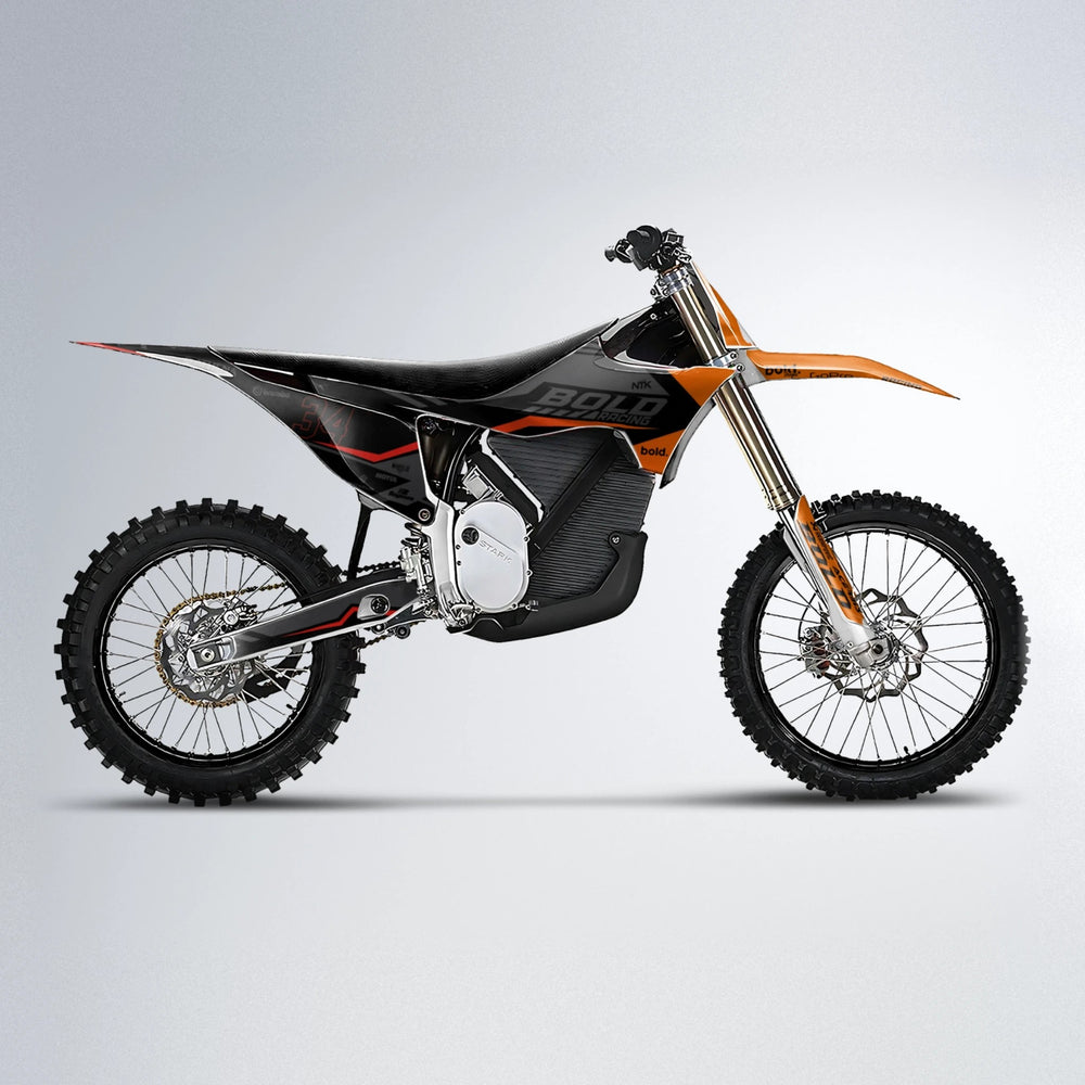 FACTORY Stark Varg MX motocross graphics kit in Red & Orange