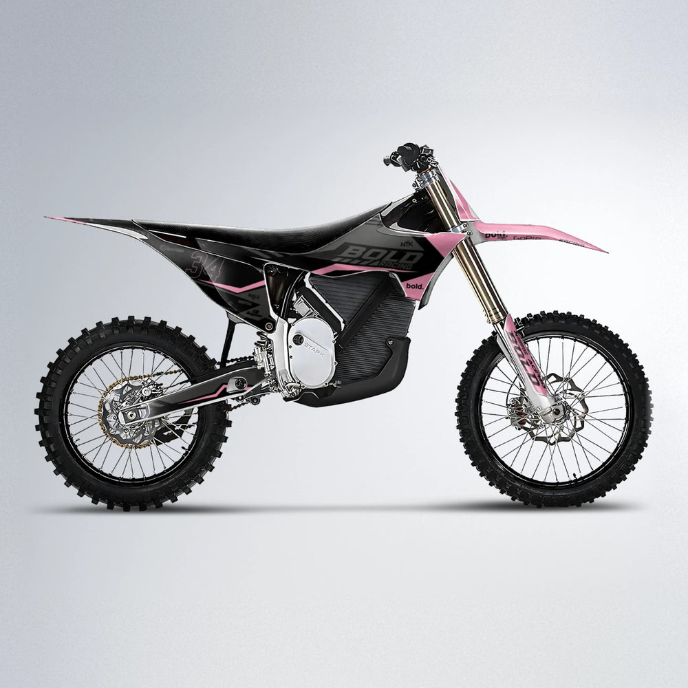 FACTORY Stark Varg MX motocross graphics kit in Sakura Pink