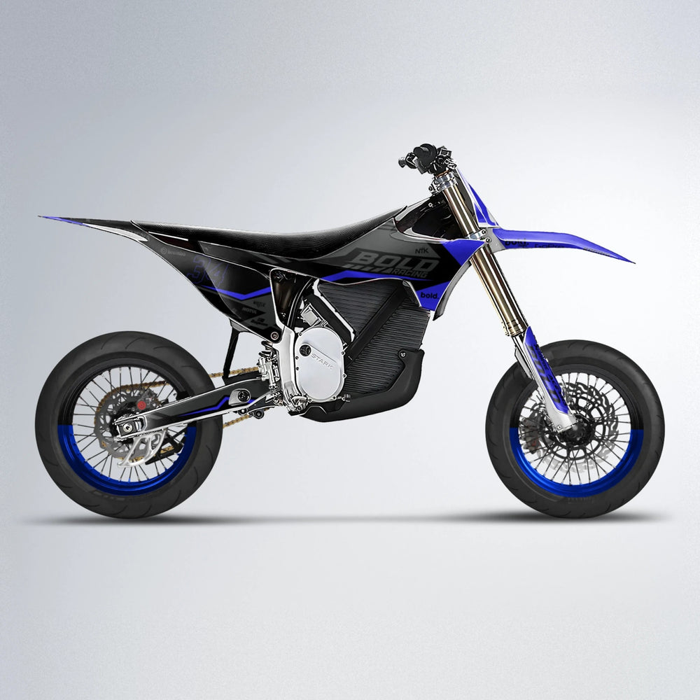 FACTORY Stark Varg SM supermoto graphics kit in Blue