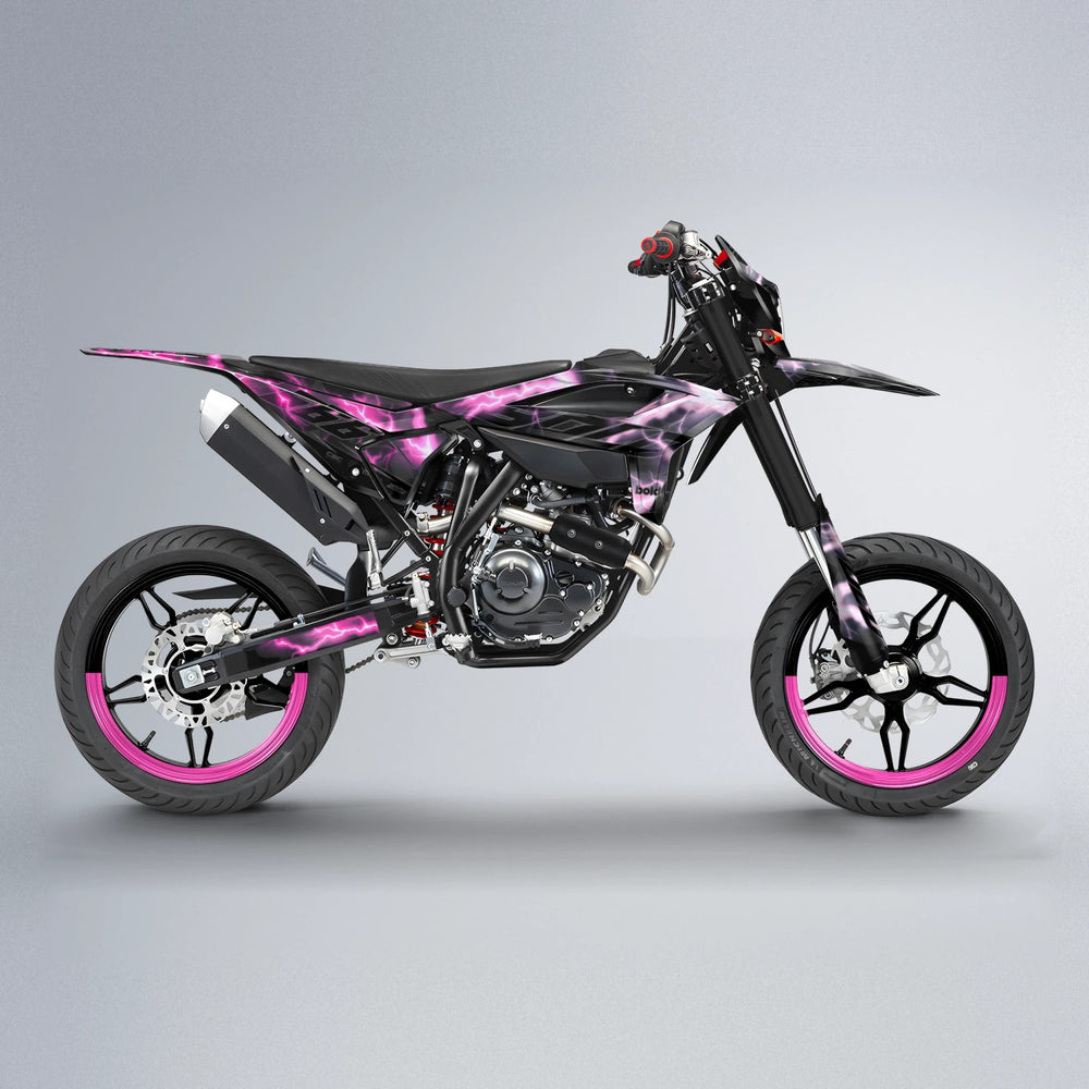 FLASH Beta supermoto graphics kit in Flamingo