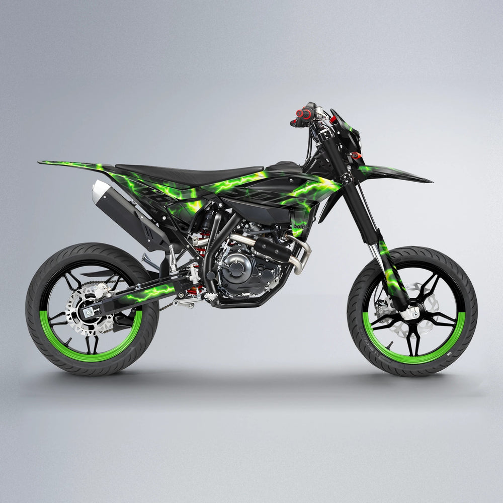 FLASH Beta supermoto graphics kit in Green