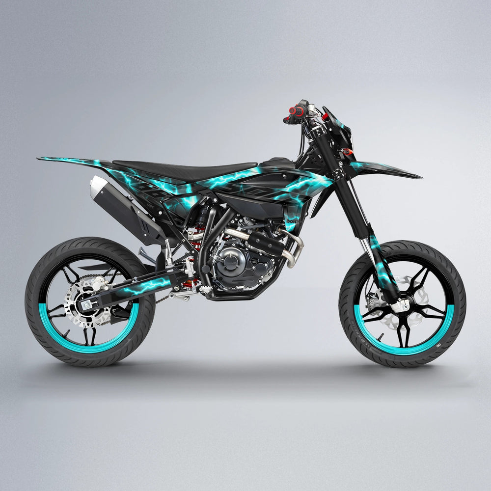 FLASH Beta supermoto graphics kit in Teal