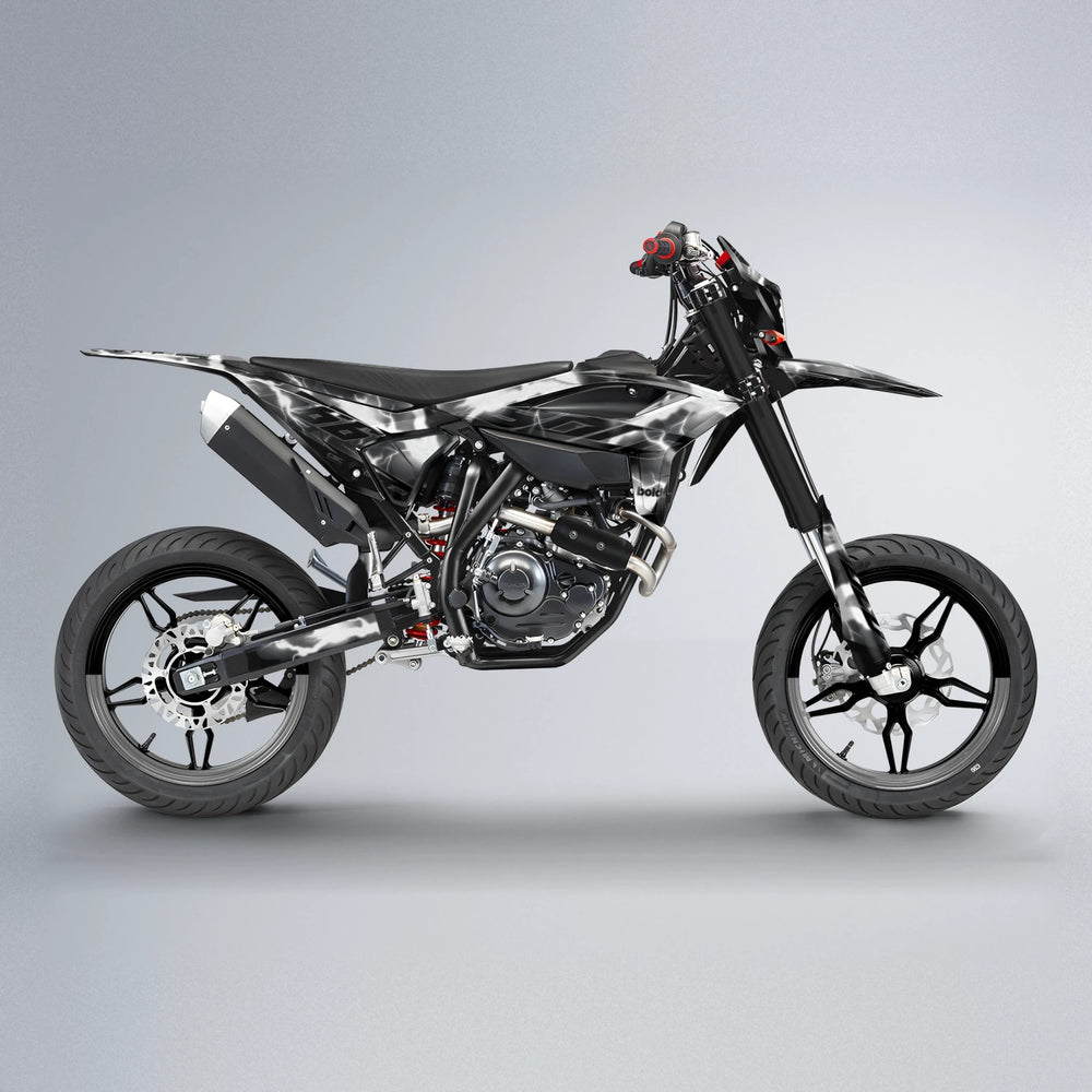 FLASH Beta supermoto graphics kit in White