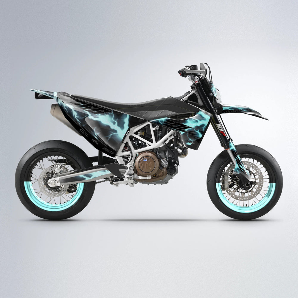 FLASH Husqvarna 701 supermoto graphics kit in Mint
