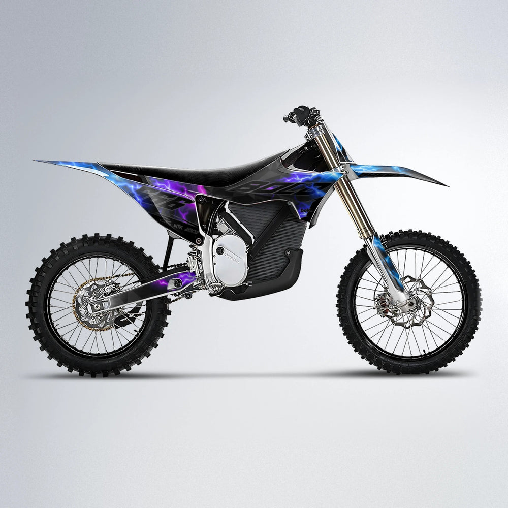 FLASH Stark Varg MX motocross graphics kit in Blue Purple Fade