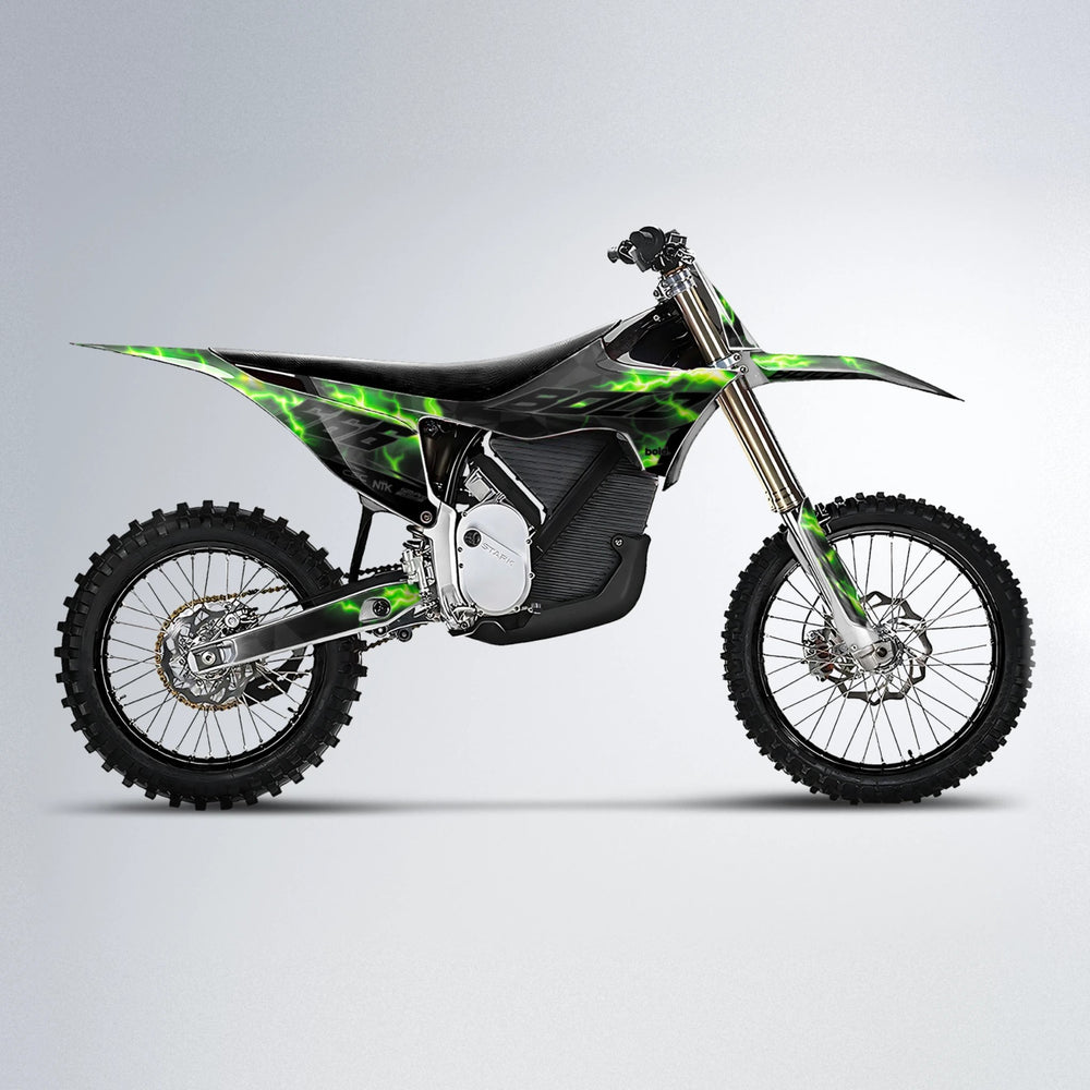 FLASH Stark Varg MX motocross graphics kit in Green