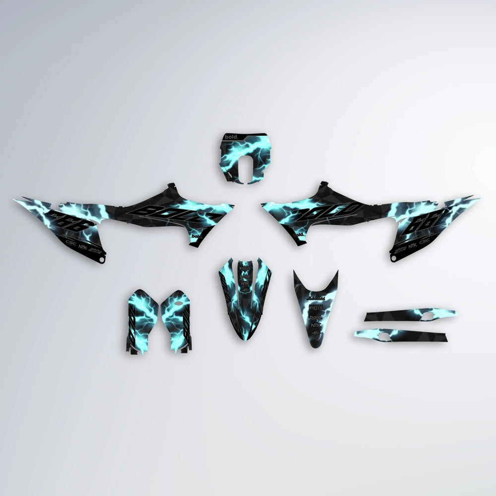 FLASH Stark Varg SM graphics kit parts layout in Mint