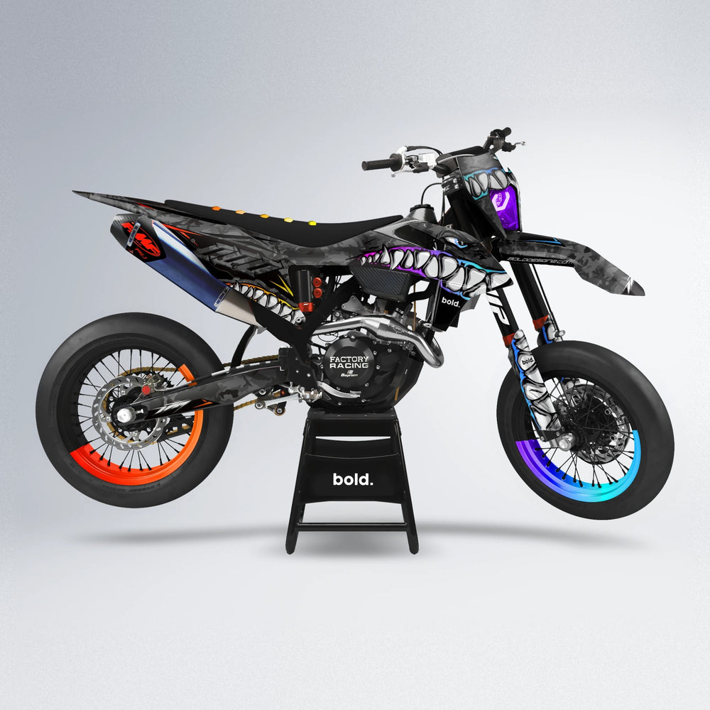 FLIGHT supermoto graphics kit in Sunset Fade