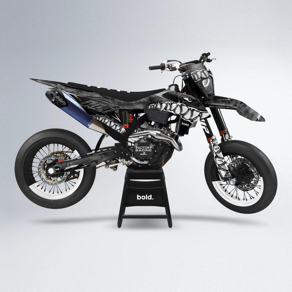 FLIGHT supermoto graphics kit in White