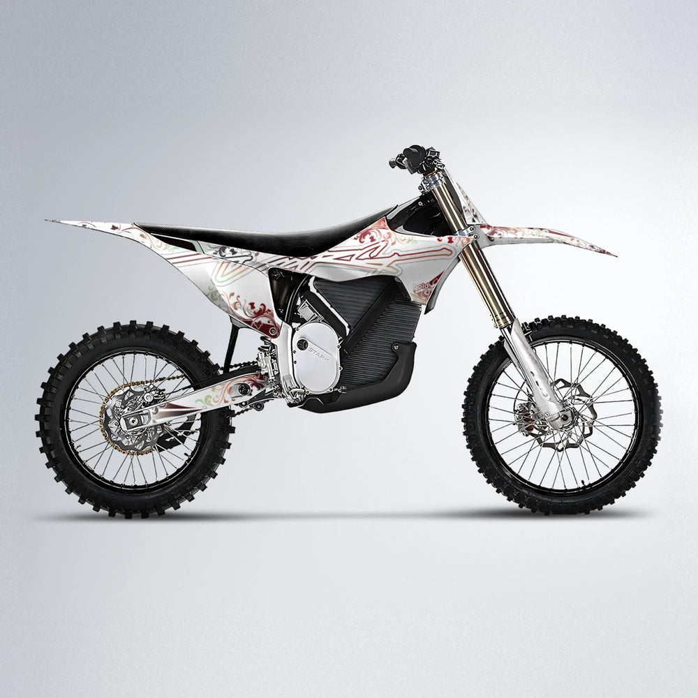 FLORAL Stark Varg MX motocross graphics kit in Black & Red