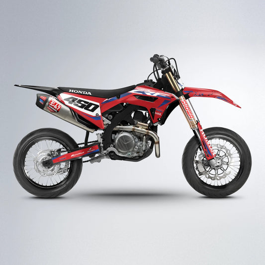 FORGED Honda supermoto graphics kit in Red