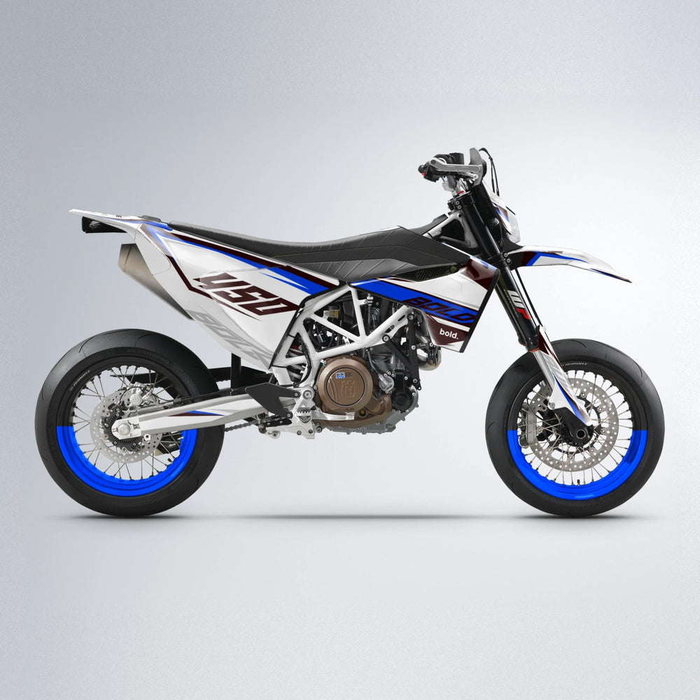 FRODE Husqvarna 701 supermoto graphics kit in Blue