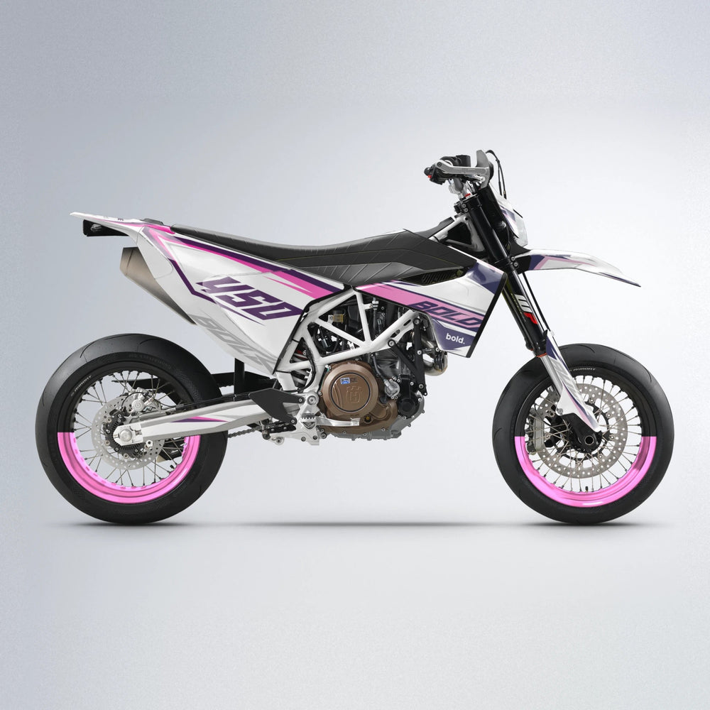 FRODE Husqvarna 701 supermoto graphics kit in Flamingo