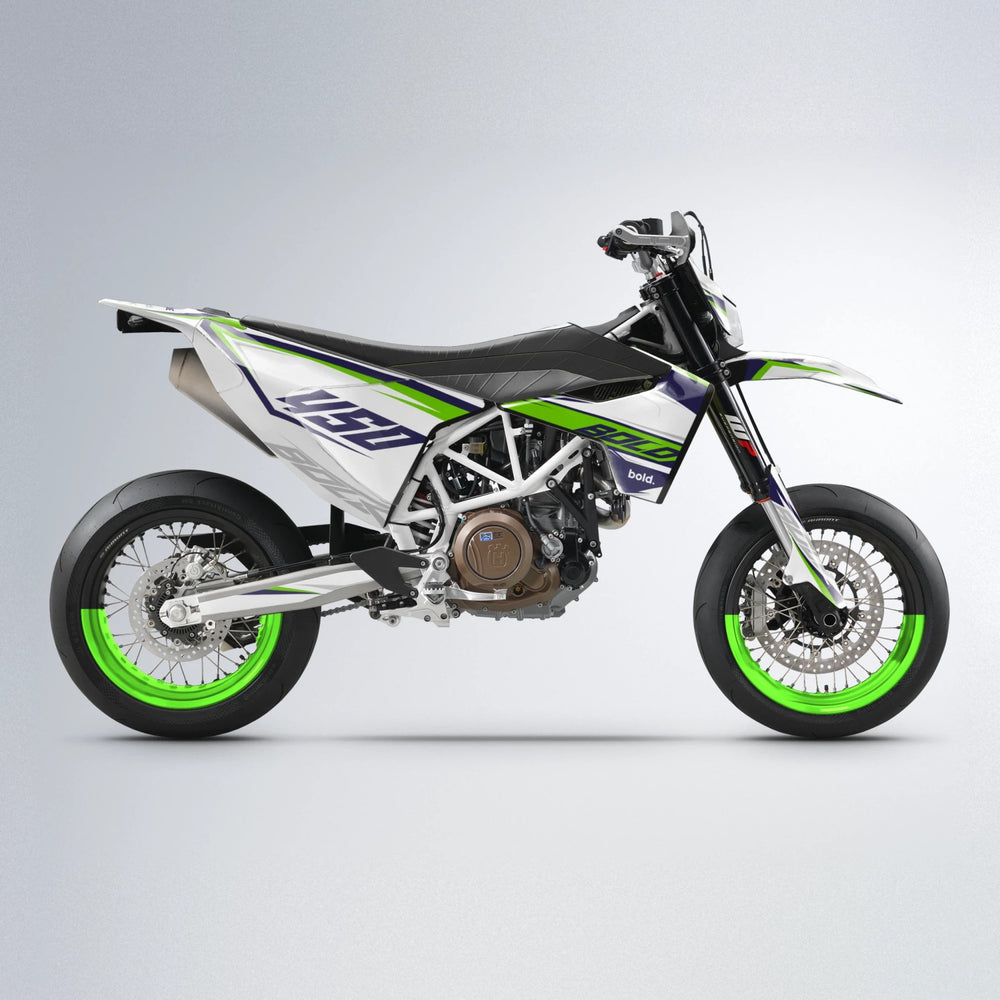 FRODE Husqvarna 701 supermoto graphics kit in Green