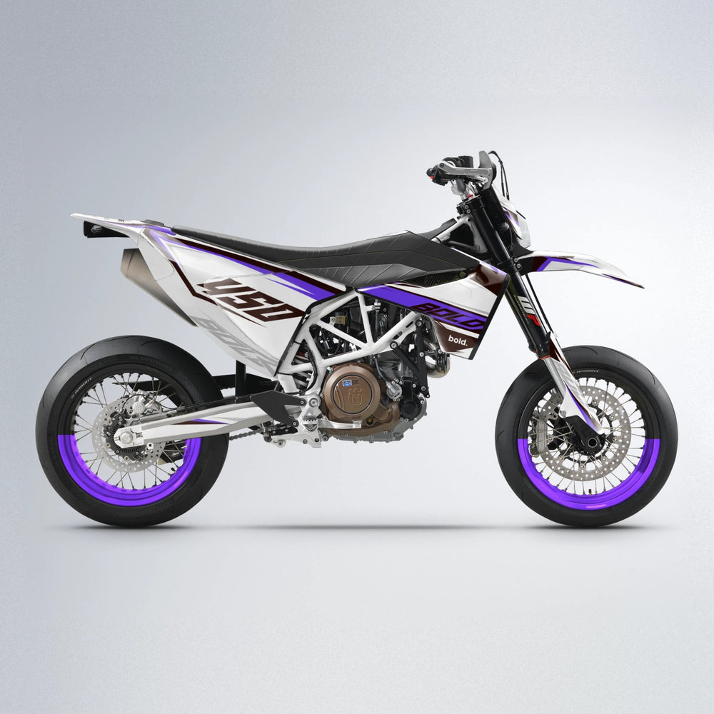 FRODE Husqvarna 701 supermoto graphics kit in Purple