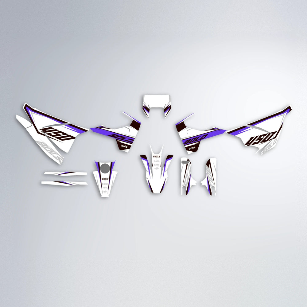 FRODE Husqvarna 701 graphics kit parts layout in Purple