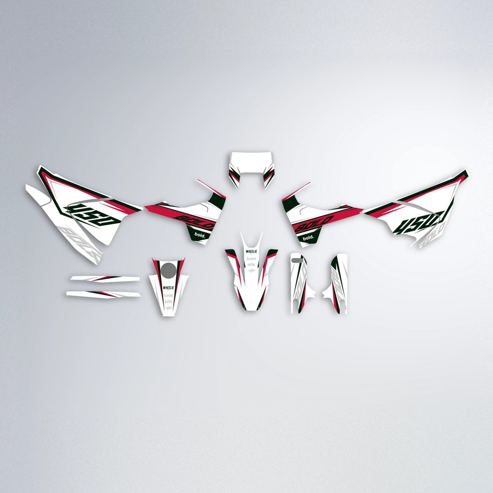 FRODE Husqvarna 701 graphics kit parts layout in Red
