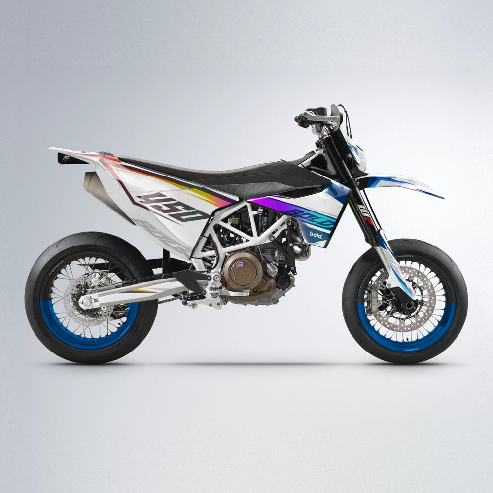 FRODE Husqvarna 701 supermoto graphics kit in Sunset Fade
