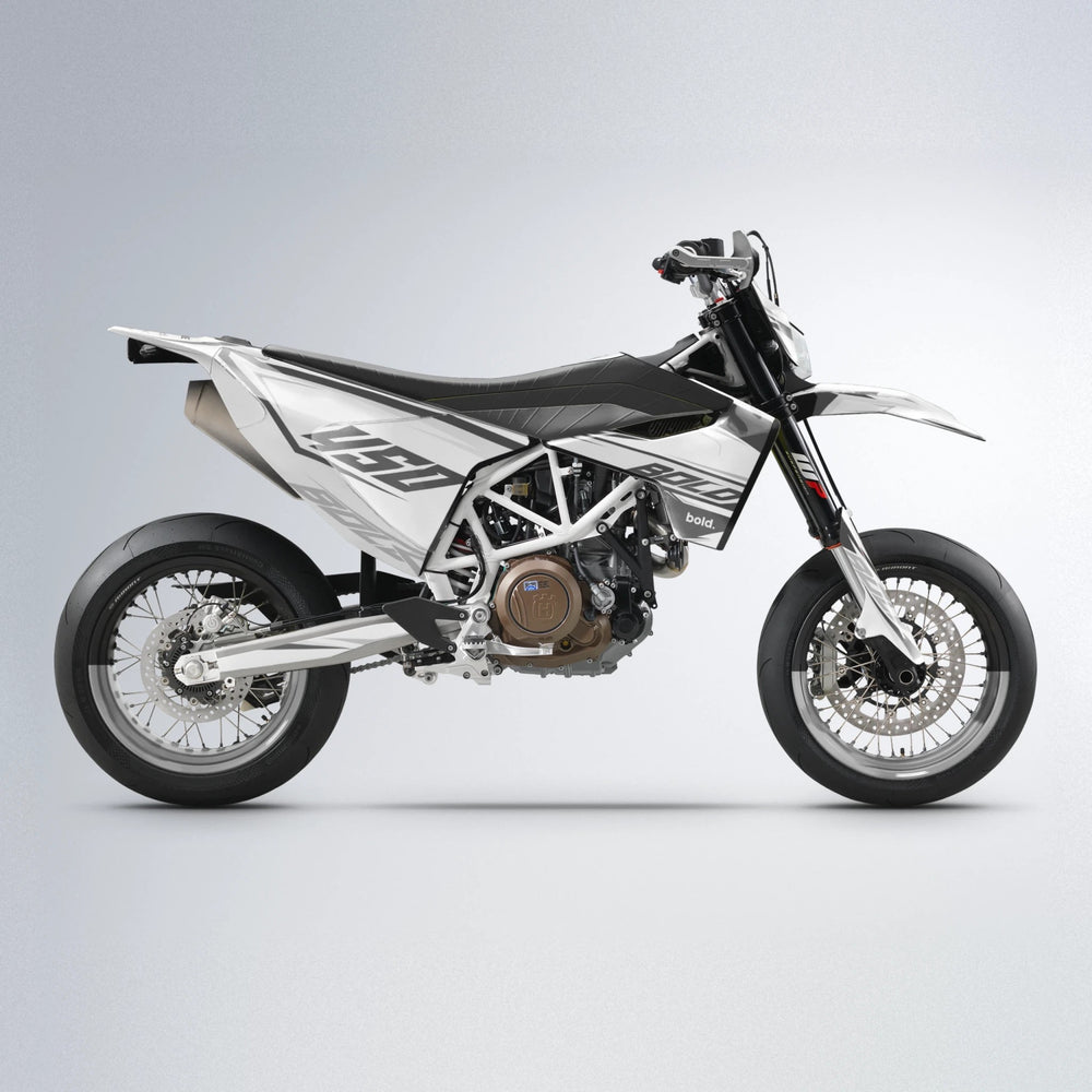 FRODE Husqvarna 701 supermoto graphics kit in White