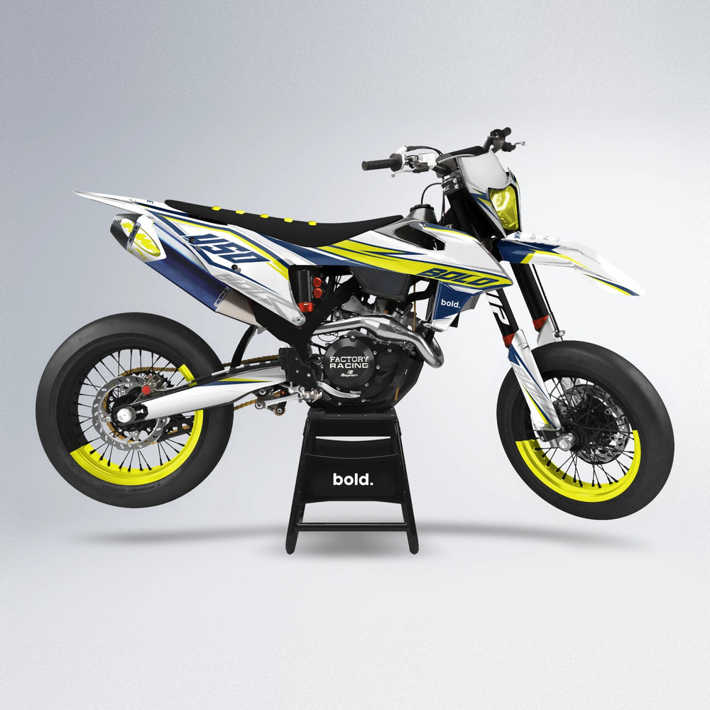 FRODE supermoto graphics kit in Custom Colour
