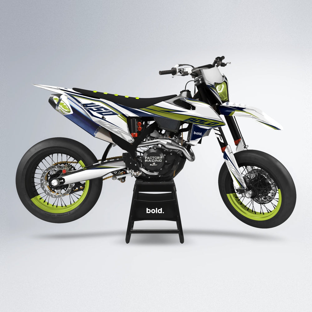 FRODE supermoto graphics kit in Olive