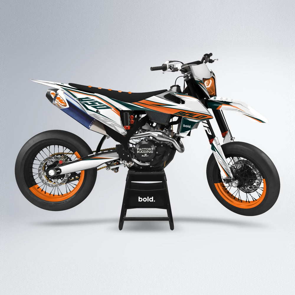 FRODE supermoto graphics kit in Orange