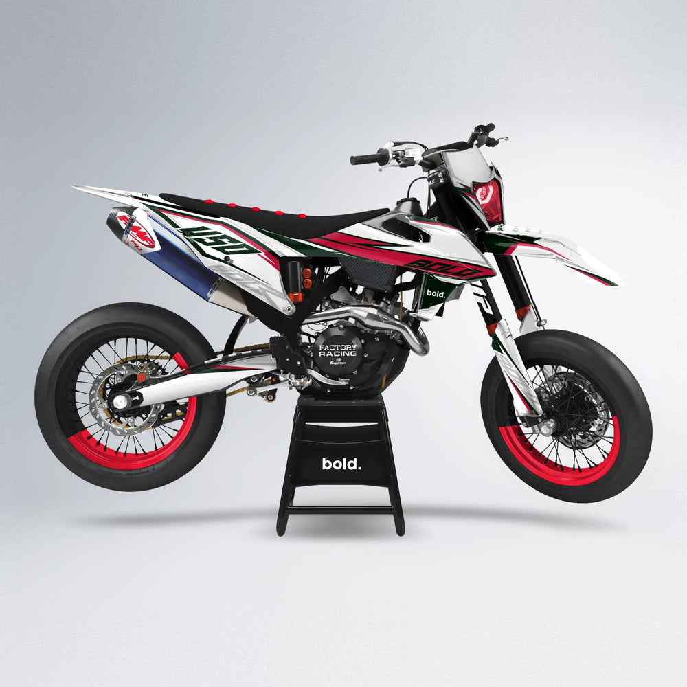 FRODE supermoto graphics kit in Red