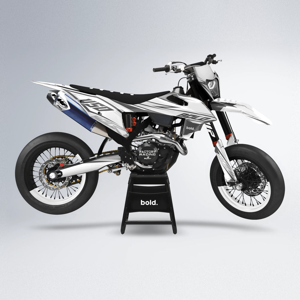 FRODE supermoto graphics kit in White
