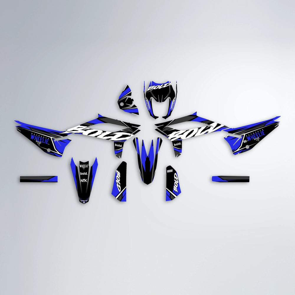 FURY Beta graphics kit parts layout in Blue