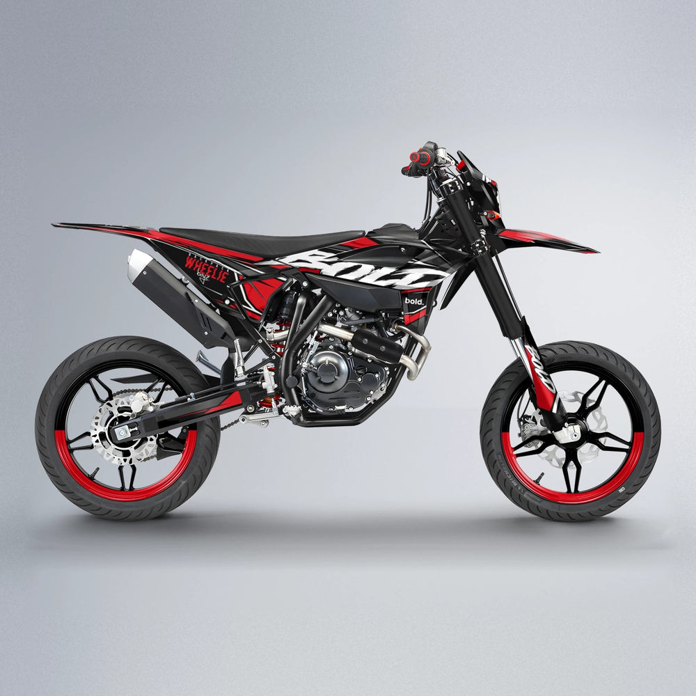 FURY Beta supermoto graphics kit in Custom Colour