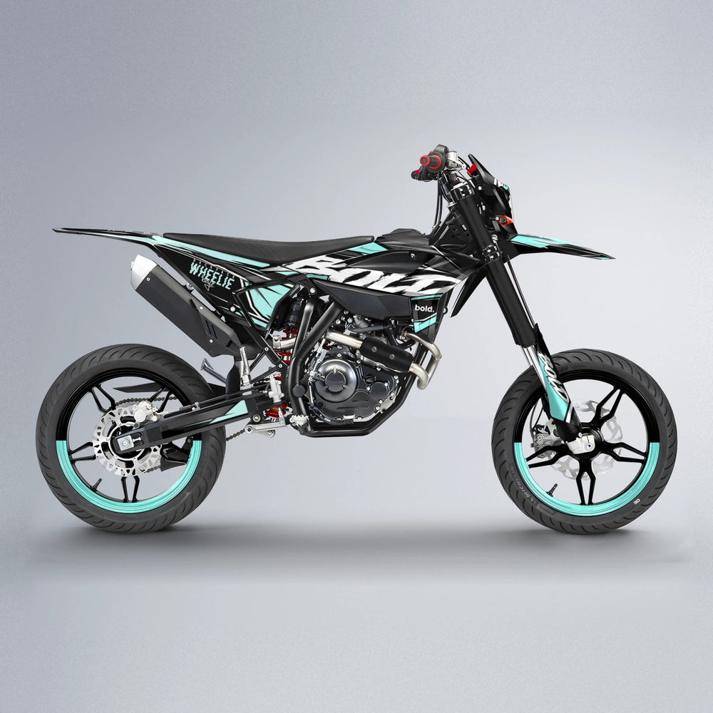 FURY Beta supermoto graphics kit in Mint