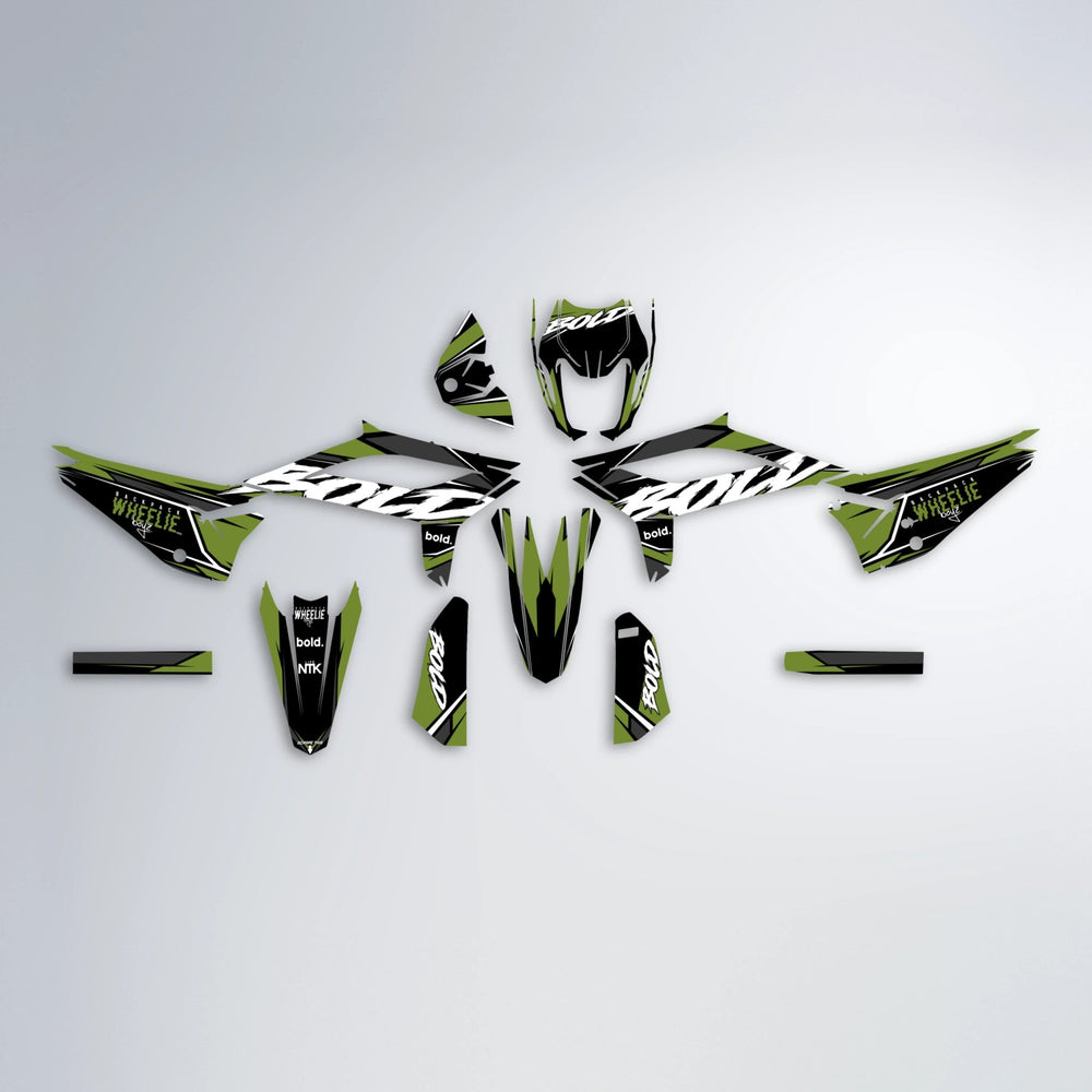 FURY Beta graphics kit parts layout in Olive