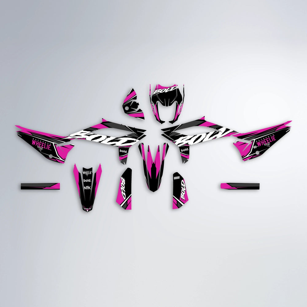 FURY Beta graphics kit parts layout in Pink