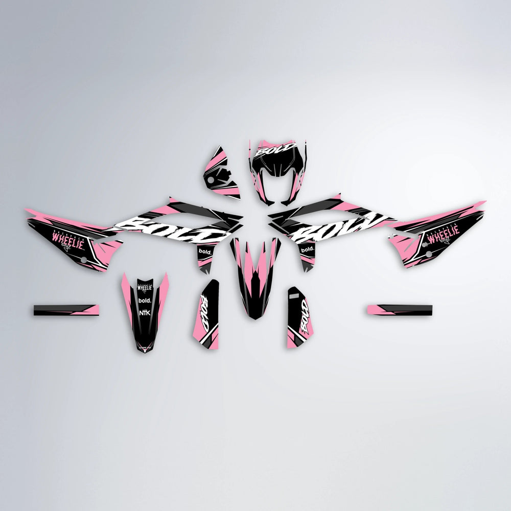 FURY Beta graphics kit parts layout in Sakura Pink