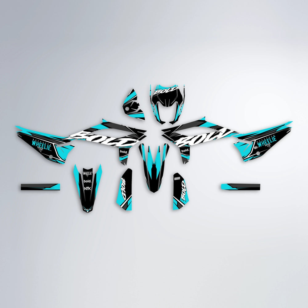 FURY Beta graphics kit parts layout in Teal