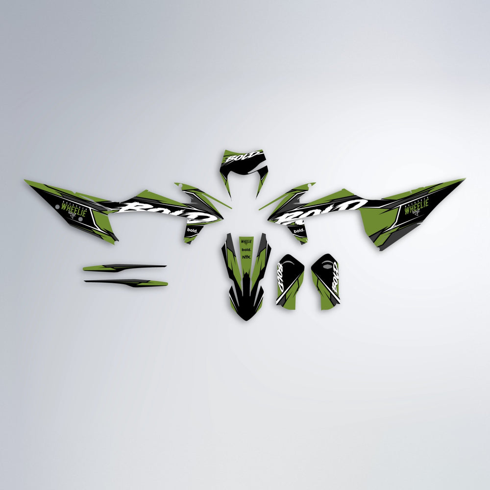 FURY graphics kit parts layout in Olive