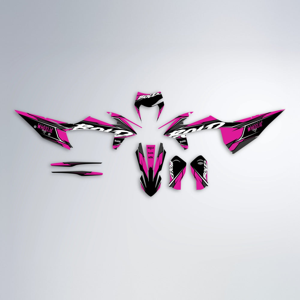 FURY graphics kit parts layout in Pink