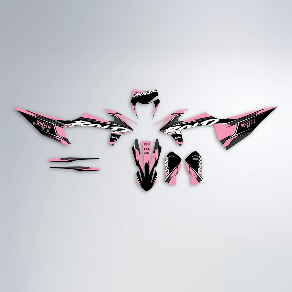 FURY graphics kit parts layout in Sakura Pink