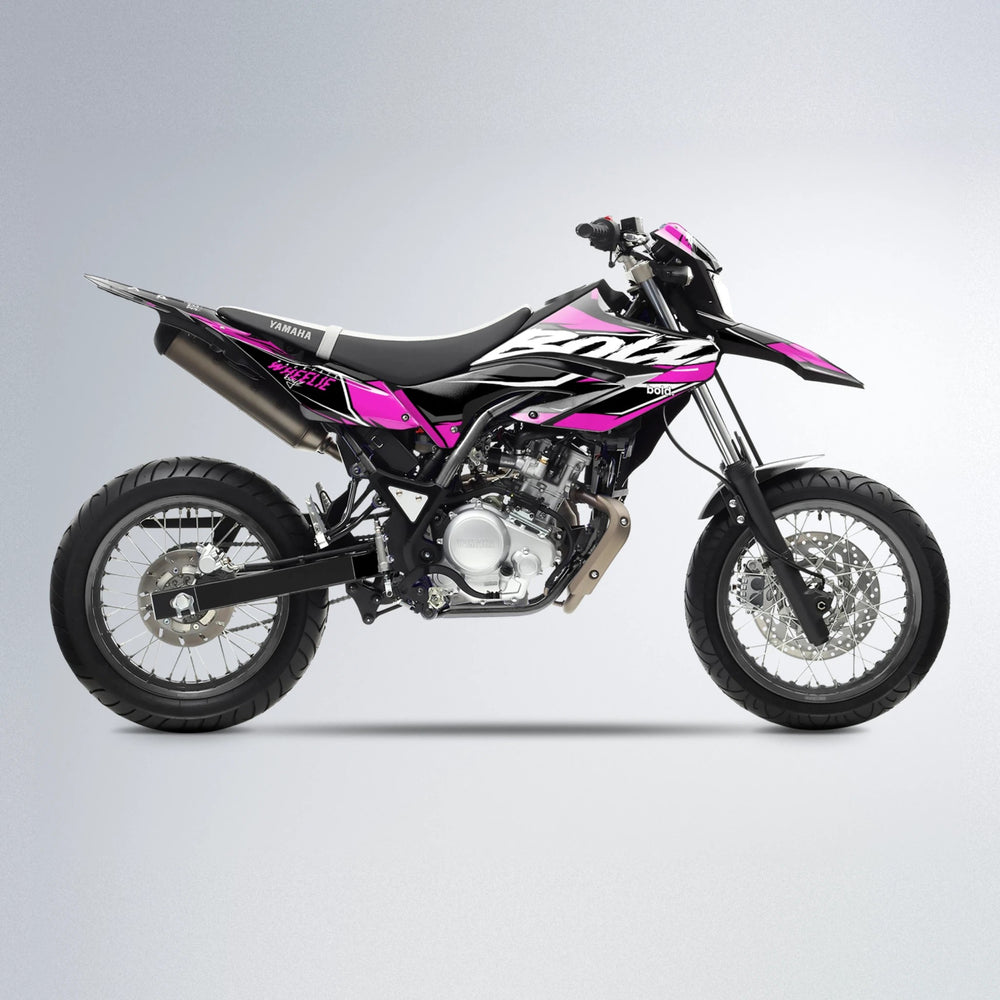 FURY Yamaha WR 125X supermoto graphics kit in Pink