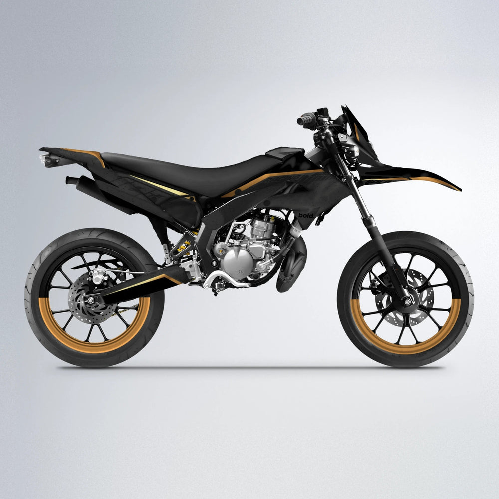 FUTURE Derbi Senda supermoto graphics kit in Custom Colour