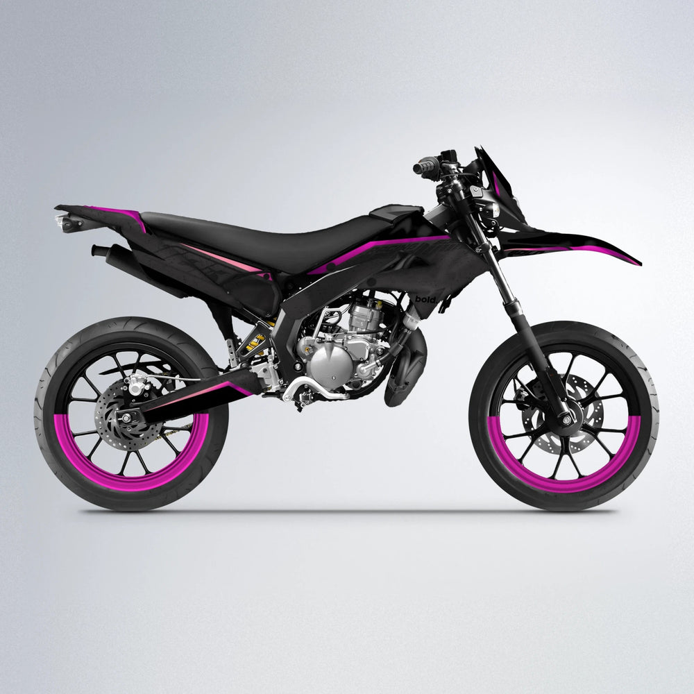 FUTURE Derbi Senda supermoto graphics kit in Pink