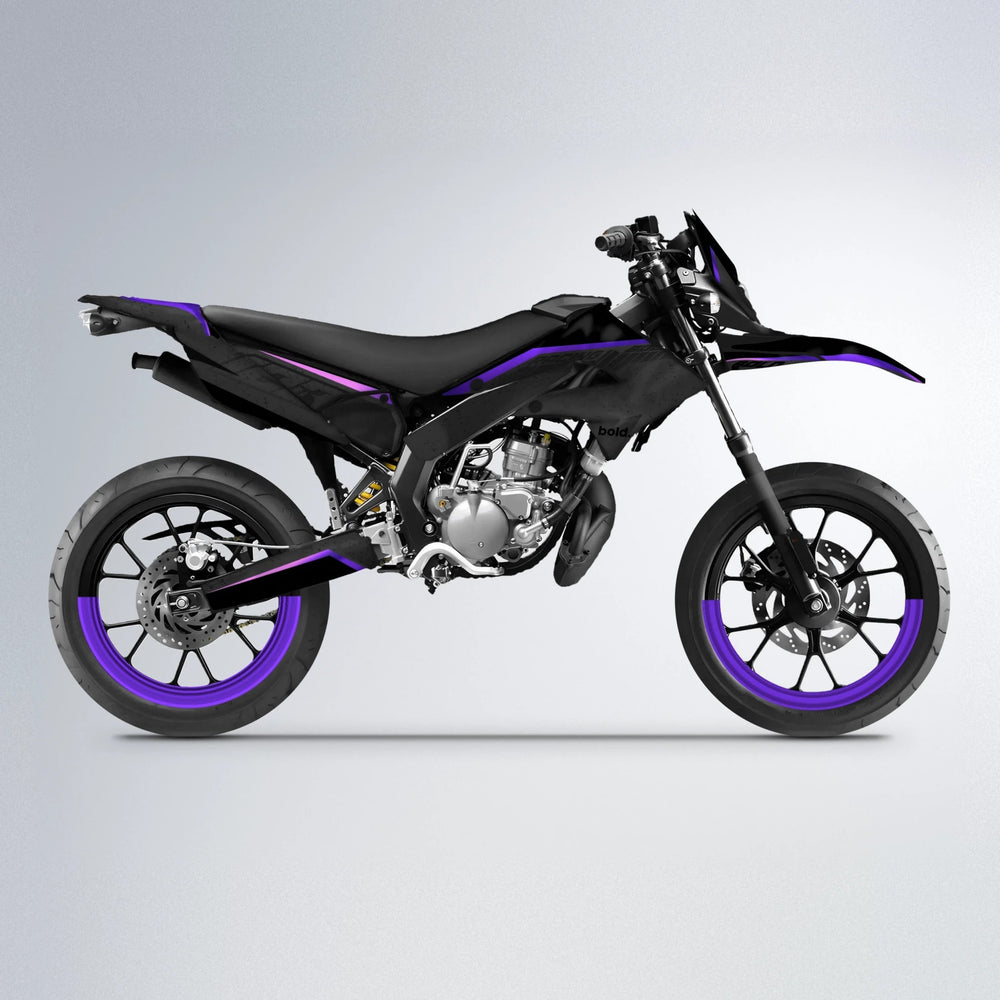 FUTURE Derbi Senda supermoto graphics kit in Purple
